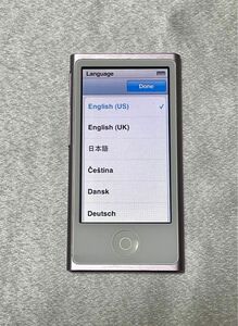 iPod nano 7世代 A1446 16GB パープル系 本体のみ