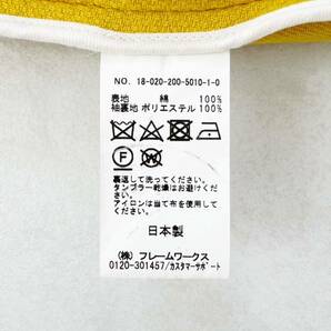 【2点以上で送料無料】Spick&Span スピック&スパン ノーカラーコート スプリングコート ロングコート イエローの画像9