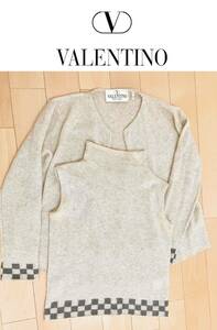 VALENTINO ヴァレンティノ イタリア製 カシミヤニットアンサンブル　 定価約40万円　正規品