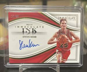 【Steve Kerr】◆99枚限定直書きサインカード◆2022-23 PANINI Immaculate NBA ブルズ Autograph Bulls