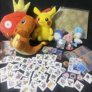 ポケットモンスター ポケモン ぬいぐるみ ピカチュウ ポケモンシール 大量 まとめ売り 現状品