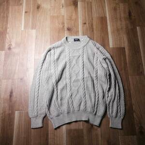 90s 80s ビンテージ malo tricot マーロ ニット セーター サイズ46 イタリア製 超希少 24-0317fu03【4点同梱で送料無料】