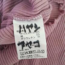 【美品】URBANITY　アーバニティー　3XL(4L)　リブカットソー　Tシャツ/カットソー(七分/長袖)　ピンク色　シンプル　無地　ラフ　952_画像10