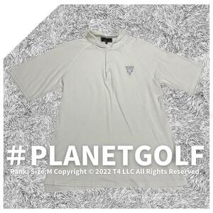 PLANET GOLF メンズ M ゴルフウェア ポロシャツ スポーツ ゴルフウェア メンズ 半袖 ポロシャツ 夏 快適 ゴルフ サイズ表記 M ×1745