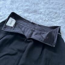 ロペ ROPE 膝丈スカート ブラック 黒 ウール混 日本製 お色 黒 コーデ タンクトップ カーディガン メリハリ ×2227_画像9