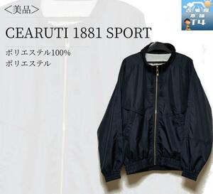 CEARUTI 1881 SPORT ジャケット ネイビー バックロゴ 前ポケット フリーサイズ ×1382