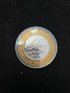 ラスベガス　BELLAGIO ベラージオ　2003 10ドル記念メダル　.999 Fine Silver 直径約4.3cm