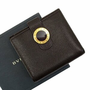 ブルガリ BVLGARI 二つ折り財布 レザー ブラウン g4032a