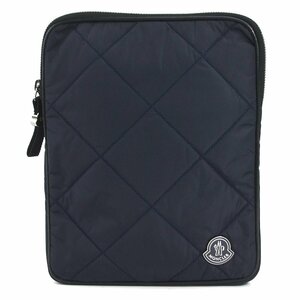 モンクレール MONCLER クラッチバッグ ポーチ ナイロン ネイビー h30135a