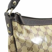 グッチ GUCCI ハンドバッグ GGクリスタル PVC/レザー ブラウン h30128g_画像6