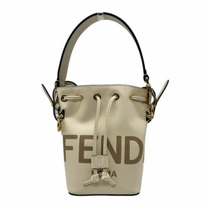 フェンディ FENDI ハンドバッグ 斜め掛けショルダーバッグ モン トレゾール ミニ レザー アイボリー z0305