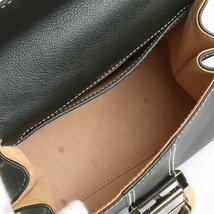 DELVAUX デルヴォー ハンドバッグ 斜め掛けショルダーバッグ ブリヨン ミニ レザー ダークグレー 99864i_画像5