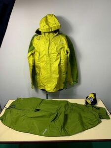 ◇#274 レインウエアー コロンビア 上下 Ｌサイズ メンズ チタニウム GORE-TEX 収納袋付き　レインコート　雨具◇T