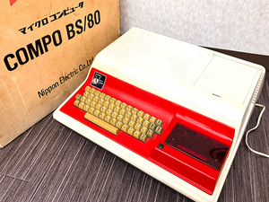 ■NEC COMPO BS/80 TYPE-A TK-80 カセットデッキ付 マイコン コンピューター 元箱付属 日本電気■