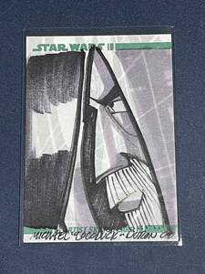 2008 STAR WARS CLONE WARS ARTIST SKETCH CARD 1 of 1 直筆スケッチカード ドゥークー伯爵？