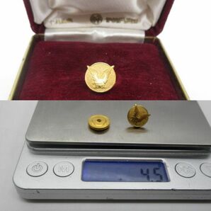 金製品 18金製 総重量 4.5g【18K刻印入り タイピン 伊勢丹謹製】アンティーク ケース入の画像1