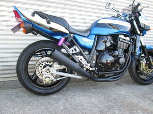 ＺＲＸ１１００/１２００対応 メガホンブラックマフラーUPタイプ新品