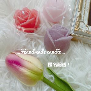 ハンドメイド　キャンドル　韓国　バラ　薔薇　インテリア　プレゼント　オススメ　 フラワー