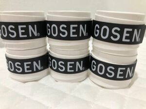 GOSEN グリップテープ 6個★迅速発送 白色 オーバーグリップテープ テニス バドミントン ゴーセン＊色変更可