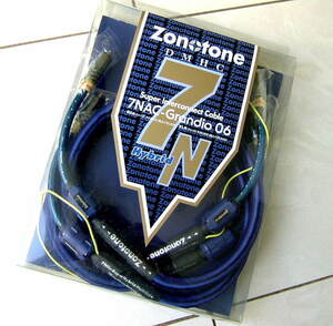 極上綺麗 元箱入 使用僅少 最高峰 ZONOTONE ゾノトーン 7NAC-Grandio 06 1M RCAケーブル 7N 新4種8芯マルチハイブリッド＆トリプルシールド