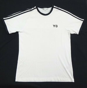 Y-3 アディダス ヨウジヤマモト Lサイズ スリーライン Tシャツ ホワイト GRAPHIC TEE
