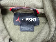 NIKE × パブリックスクール ジョーダン パーカー オリーブ PSNY フーディー S コラボ_画像4