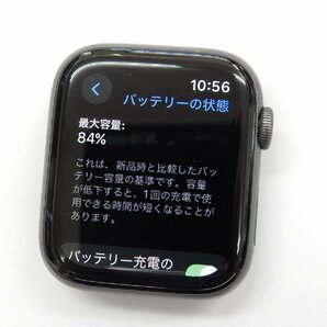 Apple Watch Series 4 GPSモデル 44mm A1978 MU6D2J/A スペースグレイ アップルウォッチ アリミニウム ブラック スポーツバンド【返品OK】の画像5
