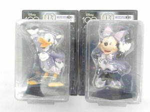 2体セット【未開封】Happyくじ Disney100 B賞 ミニーマウス ドナルドダック ディズニー フィギュア