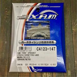 XAM front sprocket C4123-14T Hornet /VTR250/ Jade etc. [ unused goods ]