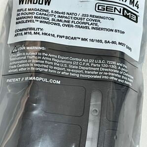 OKINAWA米軍放出品 米軍実物 MAGPUL マグプル PMAG 30 GEN M3 30連マガジン WINDOW 両窓 5.56mm ブラック RECON.MARSOC.SARC ミリタリーの画像2