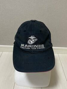 米軍放出品　MARINES USMC CAP キャップ　フリーサイズ　ワンサイズ　帽子 ミリタリー　(3-27)