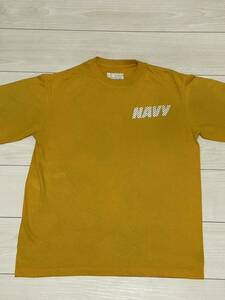 沖縄米軍放出品　NAVY Tシャツ　SMALL OKINAWA 海兵隊 古着　USMC サバゲー　半袖半袖Tシャツ ミリタリー (4-33)