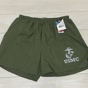 米軍放出品 USMC SOFFE OD MEDIUM トレーニングパンツ ショートパンツ ハーフパンツ USMC MARINES ミリタリー(7-24)の画像1