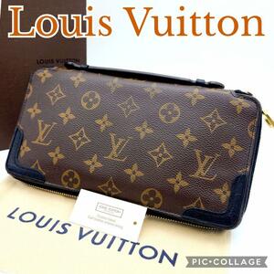 美品　Louis Vuitton ルイヴィトン　モノグラム 長財布 ジッピーウォレット デイリー オーガナイザー　M60679 訳あり カード多　仕事