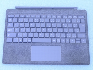 Surface Pro 7+,7,6,5,4,3 タイプカバー Type1725 キーボード プラチナ色 Microsoft 管理J09-7