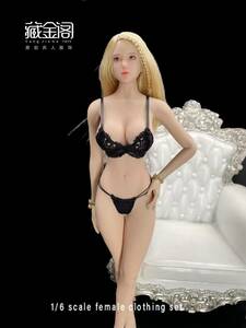 1/6 CJGTOYS セクシーブラジャー＆ショーツセット 1/6スケール女性コスチューム　B