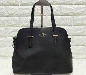 no18596 kate spade new york ケイトスペード 本革 レザー ハンド トート ミニボストン バッグ ☆