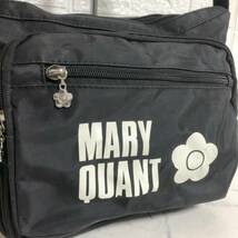 no21292 MARY QUANT マリークワント ナイロン 斜め掛けショルダー バッグ ポシェット ☆_画像2