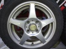 送料無料 WEDS トレファー 14×5J +45 100×4H + ブリヂストン VRX 155/65R14 8分山 中古 4本 スタッドレス N-BOX タント ワゴンR_画像5