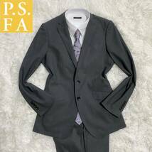 P.S.FA Perfect Suit FActory スーツ セットアップ 94Y6 Lサイズ グレー パーフェクトスーツファクトリー コレクションモデル 限定モデル_画像1