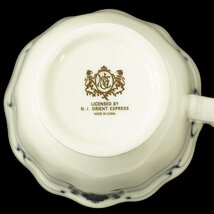 未使用品 桃山陶器 NOSTALGIE ISTANBUL ORIENT EXPRESS オリエント急行 カップ&ソーサー NI124-1 5客セット [F5943]_画像6