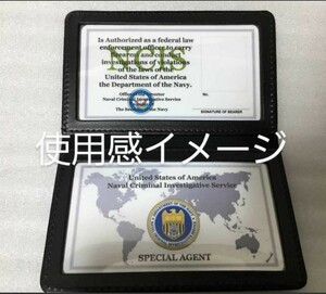 最終 希少 アメリカ US 連邦 職員型 2段 証明書 タイプ　ID カード ケース パーフェクトフィット 社　 2つ折り　免許証 入れ 米軍　FBI 