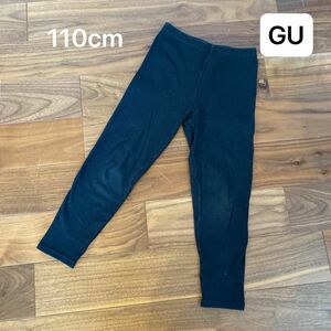 GU ジーユー　 厚手レギンス レギンスパンツ スパッツ キッズ 黒 ストレッチ