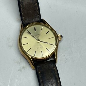 LONGINES ロンジン クオーツ 腕時計 ゴールド文字盤 稼働品の画像1