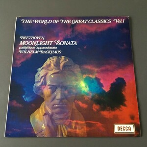 [f38]/ 英盤 LP /『ベートーヴェン：ピアノ・ソナタ 月光、悲愴、熱情 / バックハウス / Beethoven, Wilhelm Backhaus』/ DECCA SPA69