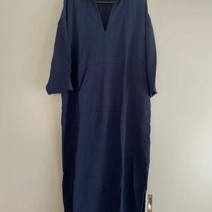 6 ROKU ロク MEXICAN PARKA DRESS ワンピース ネイビー