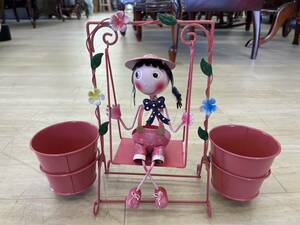  planter swing. girl garden start chu- case garden gardening plant pot planter inserting ornament pot .