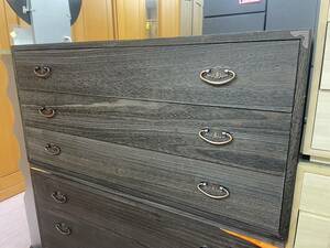 .... box 3 step width 98... box . chest kimono storage chest of drawers chest Japanese style ..... black black Vintage Vintage 