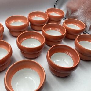 京焼 楽写 赤楽 金塗り 向付け 日本料理 懐石料理 刺身皿 煮物皿 温物 今回限りの画像4