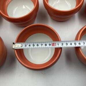 京焼 楽写 赤楽 金塗り 向付け 日本料理 懐石料理 刺身皿 煮物皿 温物 今回限りの画像7